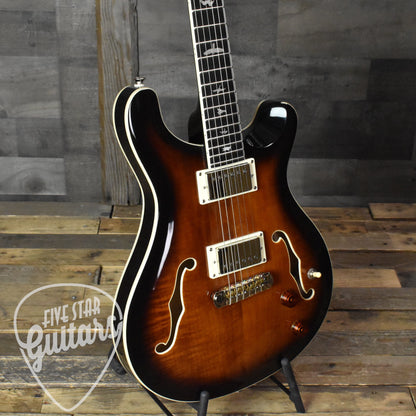 Paul Reed Smith SE Hollowbody II - Black Gold Burst with Hard Shell Case SN:0722