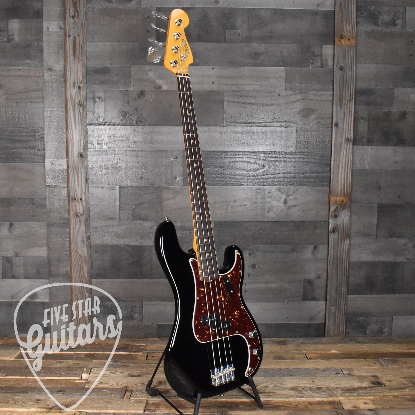 Fender American Vintage II 1960 Precision Bass Rosewood Fingerboard - Black with Hard Shell Case