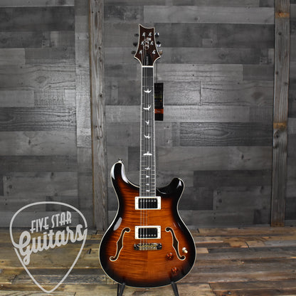 Paul Reed Smith SE Hollowbody II - Black Gold Burst with Hard Shell Case SN:0489