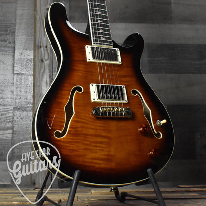 Paul Reed Smith SE Hollowbody II - Black Gold Burst with Hard Shell Case SN:0489