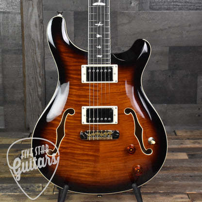 Paul Reed Smith SE Hollowbody II - Black Gold Burst with Hard Shell Case SN:0489