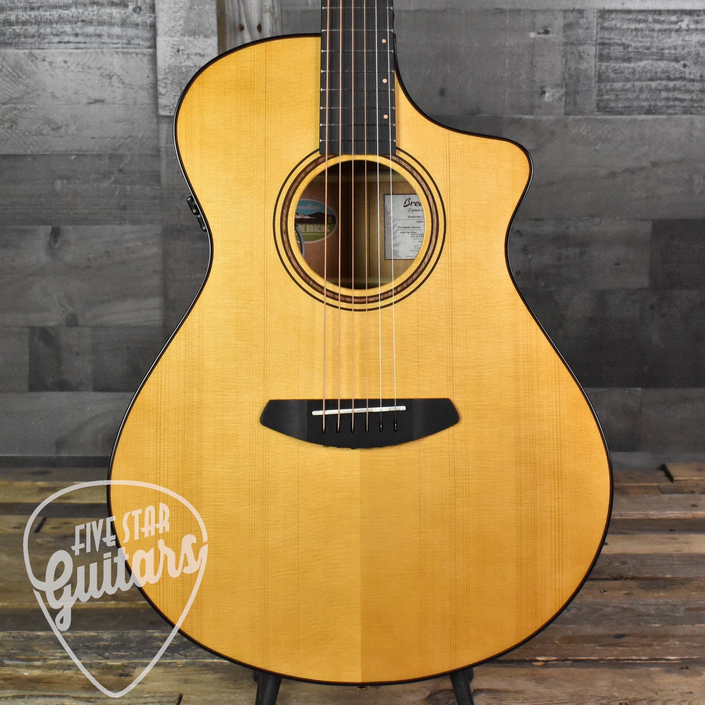 Breedlove Organic Performer Pro Concert CE European Spruce/African Mahogany - Aged Toner/Suede Burst Back with Hard Shell Case SN: 3102