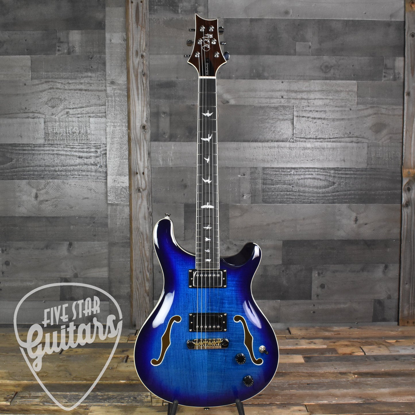 Paul Reed Smith Hollowbody II - Faded Blue Burst with Hard Shell Case SN:1354