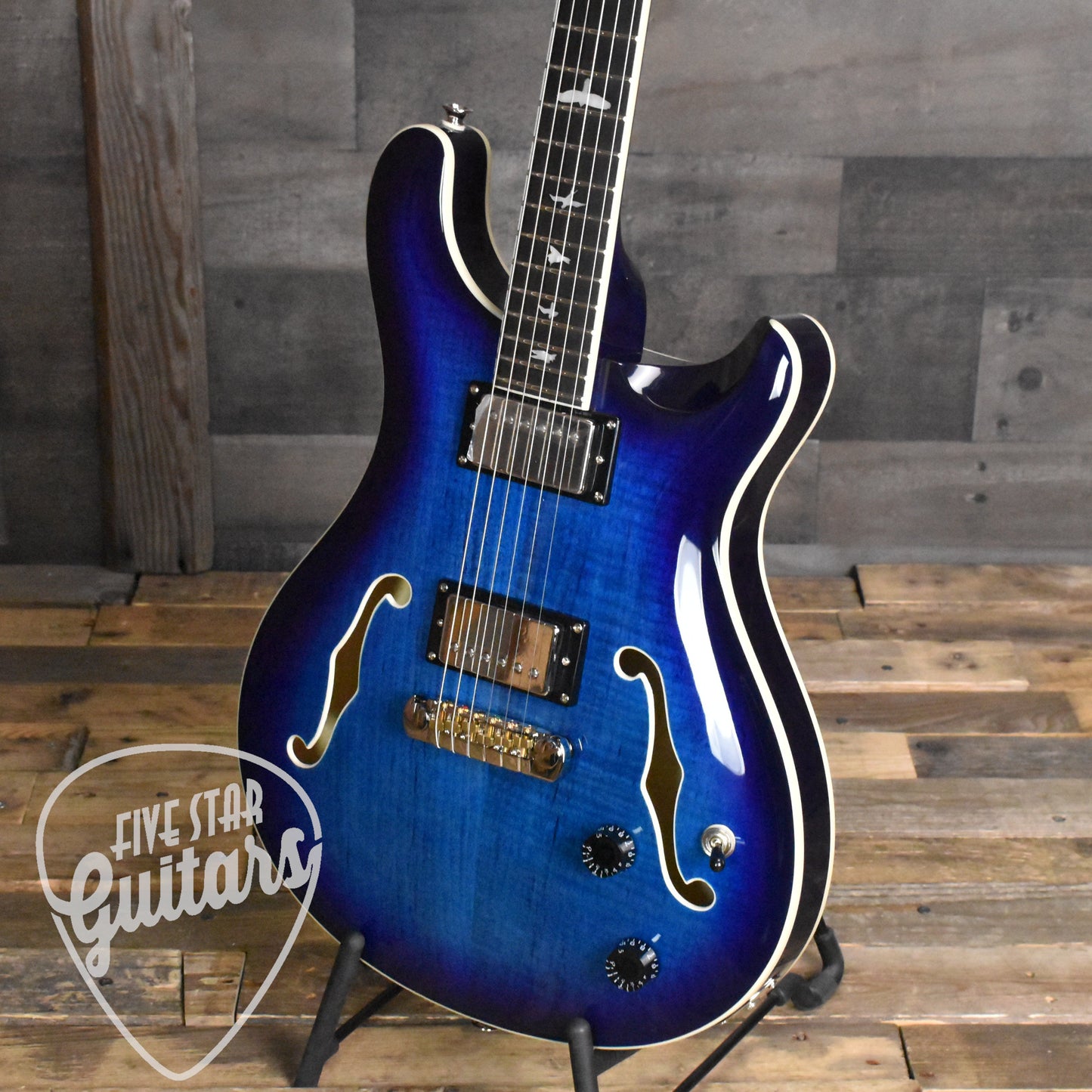 Paul Reed Smith Hollowbody II - Faded Blue Burst with Hard Shell Case SN:1354