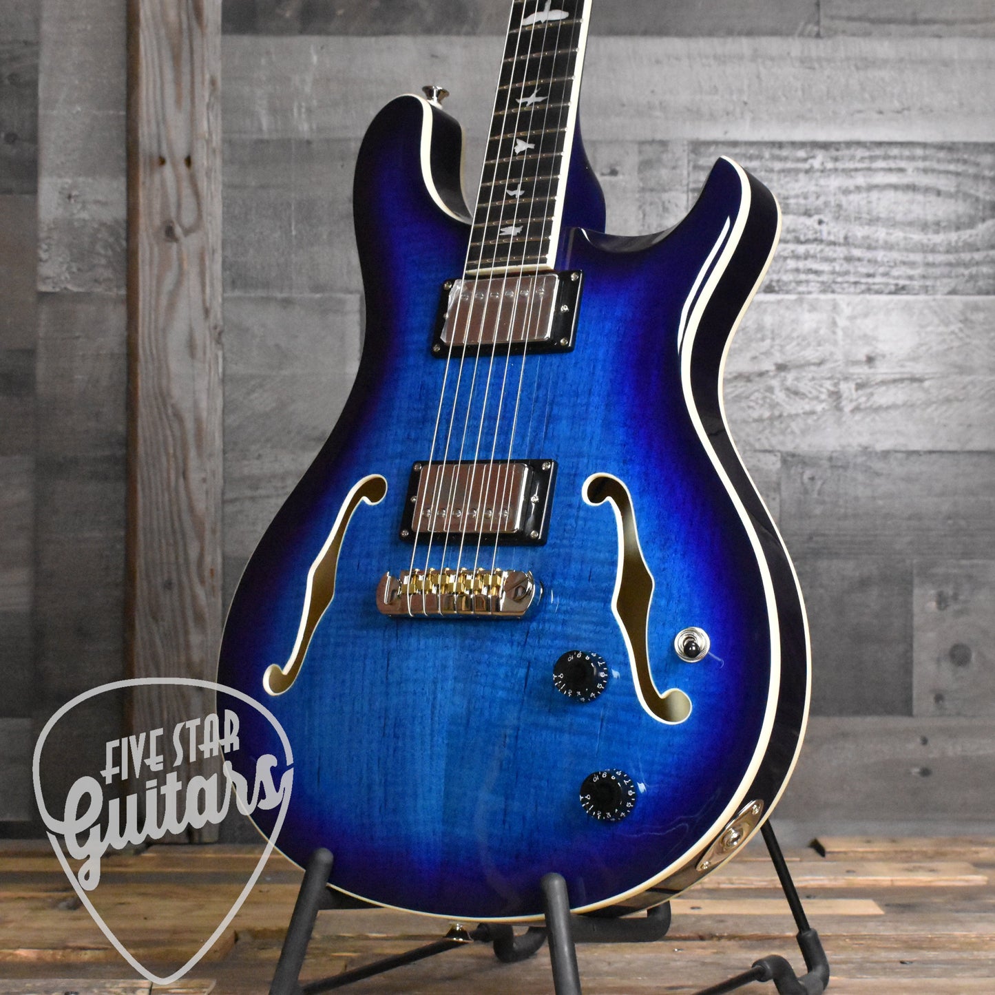 Paul Reed Smith Hollowbody II - Faded Blue Burst with Hard Shell Case SN:1354