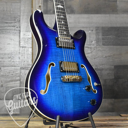 Paul Reed Smith Hollowbody II - Faded Blue Burst with Hard Shell Case SN:1354