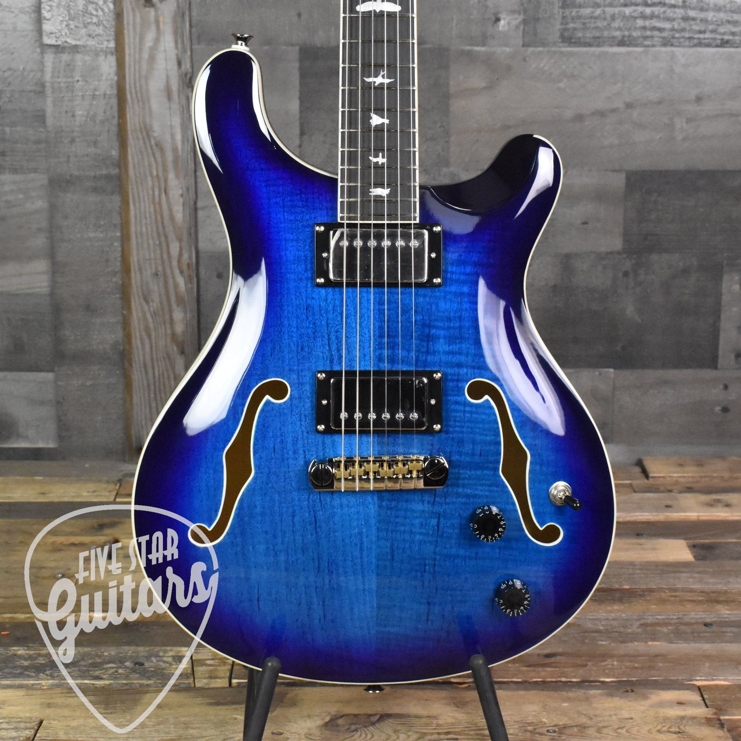 Paul Reed Smith Hollowbody II - Faded Blue Burst with Hard Shell Case SN:1354