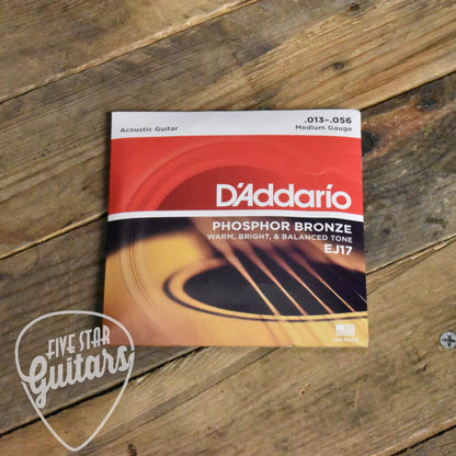 D'Addario EJ17 Phosphor Bronze Acoustic Guitar Strings 13-56