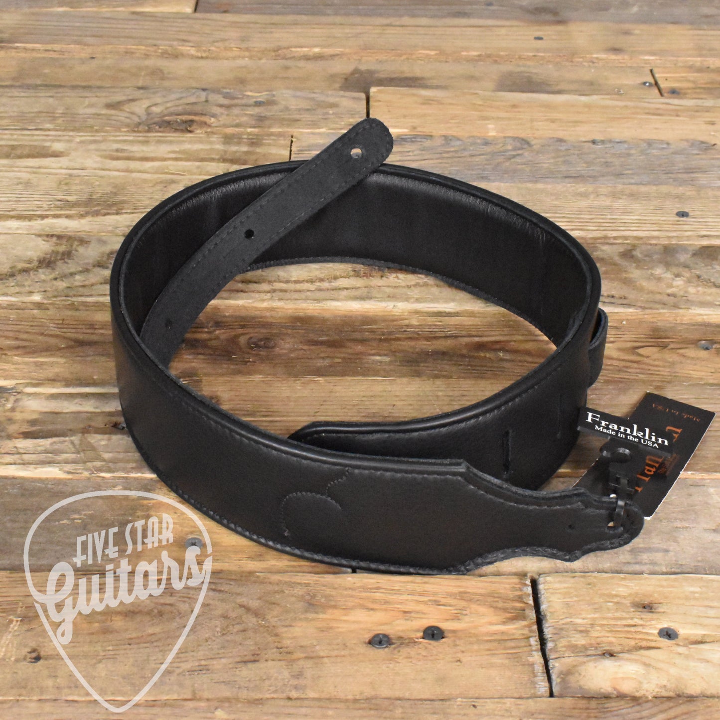 Franklin 2.5" Glove Leather Strap Black