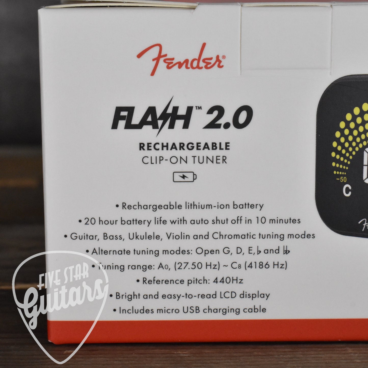 Fender Flash 2.0 Rechargeable Tuner