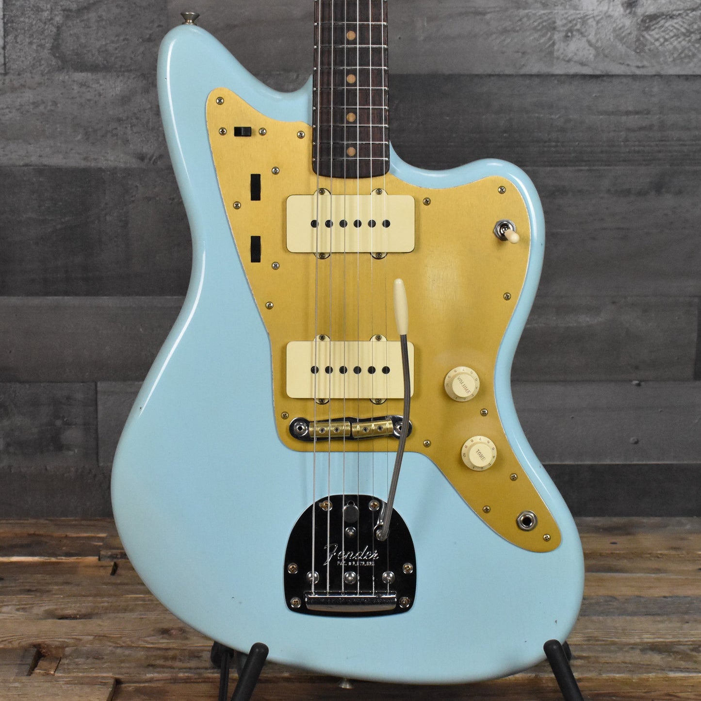 Fender Custom Shop Limited Edition '59 Jazzmaster Journeyman Relic - Faded Aged Daphne Blue with Hard Shell Case