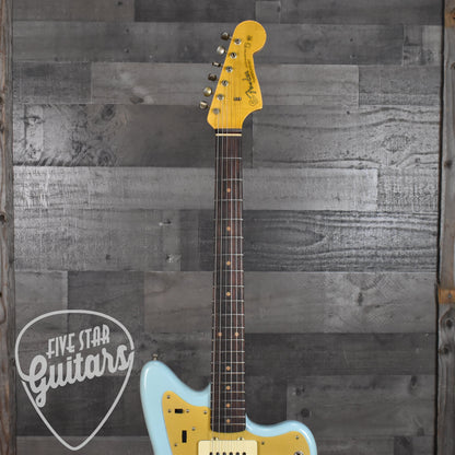 Fender Custom Shop Limited Edition '59 Jazzmaster Journeyman Relic - Faded Aged Daphne Blue with Hard Shell Case