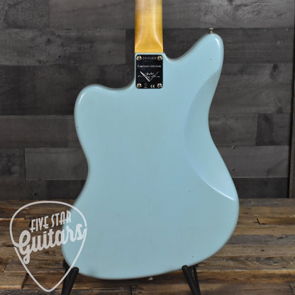 Fender Custom Shop Limited Edition '59 Jazzmaster Journeyman Relic - Faded Aged Daphne Blue with Hard Shell Case