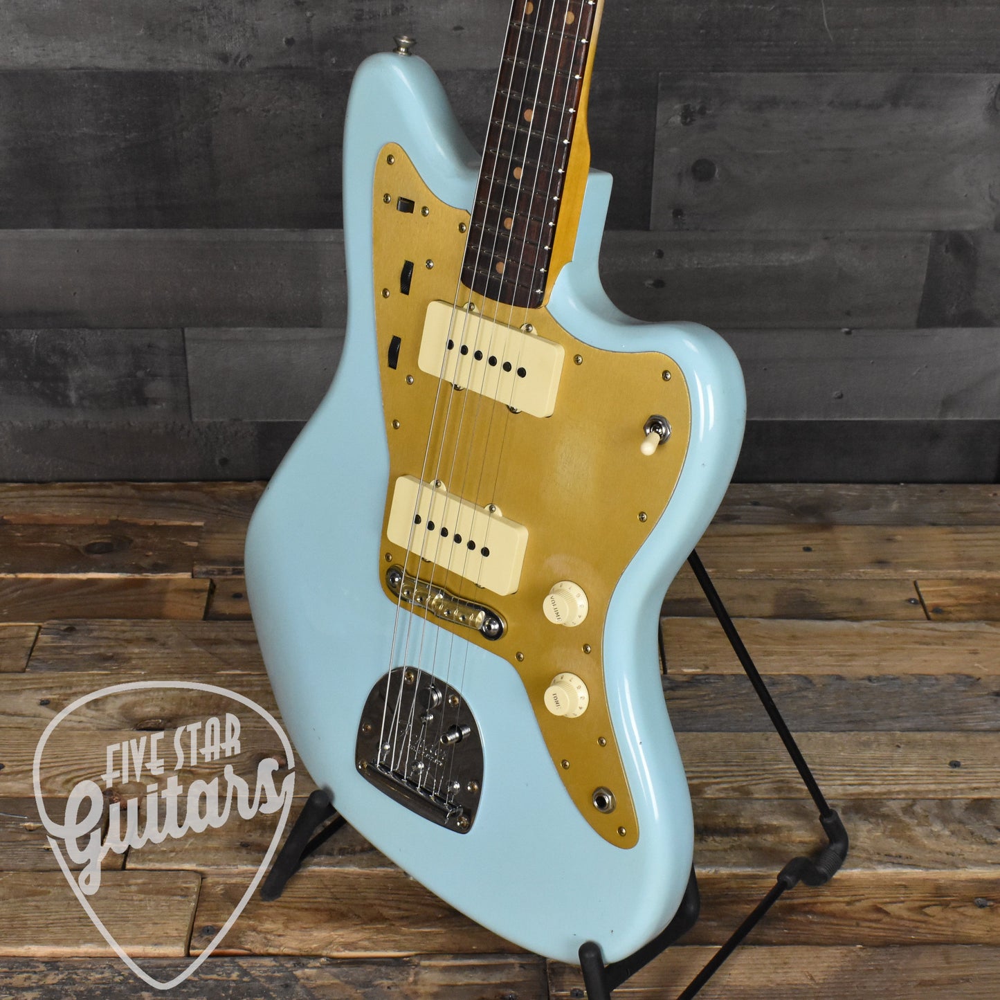 Fender Custom Shop Limited Edition '59 Jazzmaster Journeyman Relic - Faded Aged Daphne Blue with Hard Shell Case