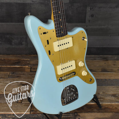 Fender Custom Shop Limited Edition '59 Jazzmaster Journeyman Relic - Faded Aged Daphne Blue with Hard Shell Case