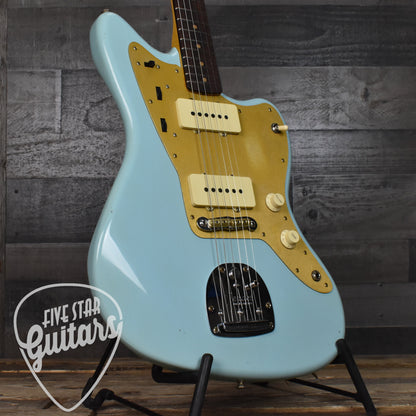 Fender Custom Shop Limited Edition '59 Jazzmaster Journeyman Relic - Faded Aged Daphne Blue with Hard Shell Case