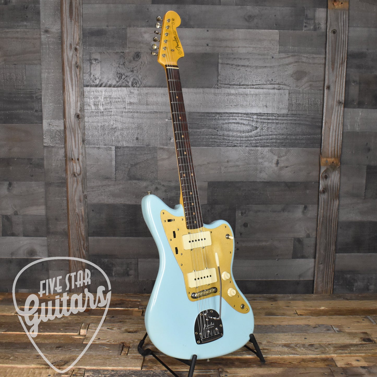 Fender Custom Shop Limited Edition '59 Jazzmaster Journeyman Relic - Faded Aged Daphne Blue with Hard Shell Case