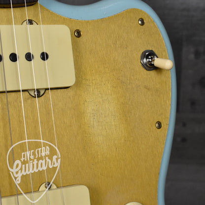 Fender Custom Shop Limited Edition '59 Jazzmaster Journeyman Relic - Faded Aged Daphne Blue with Hard Shell Case