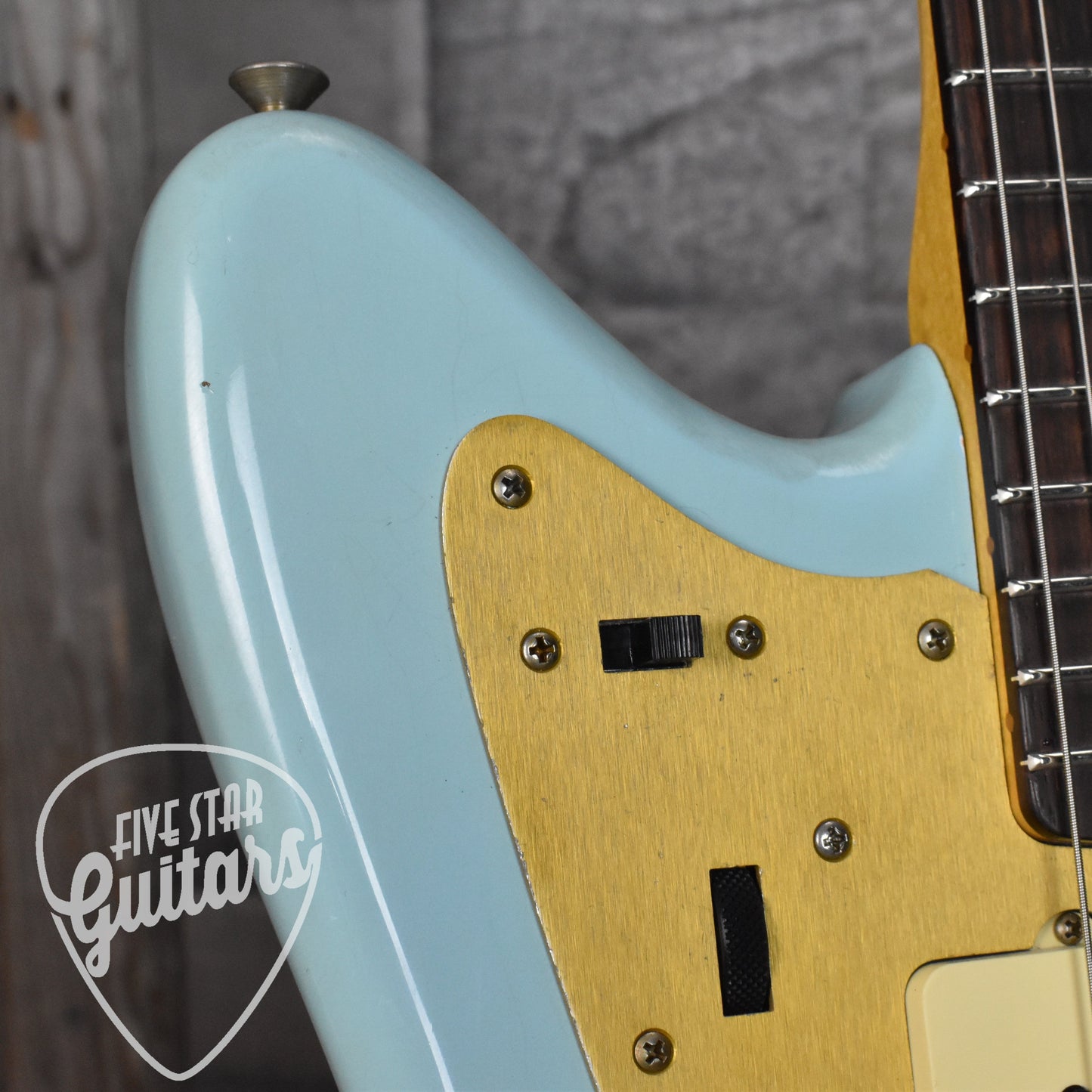 Fender Custom Shop Limited Edition '59 Jazzmaster Journeyman Relic - Faded Aged Daphne Blue with Hard Shell Case