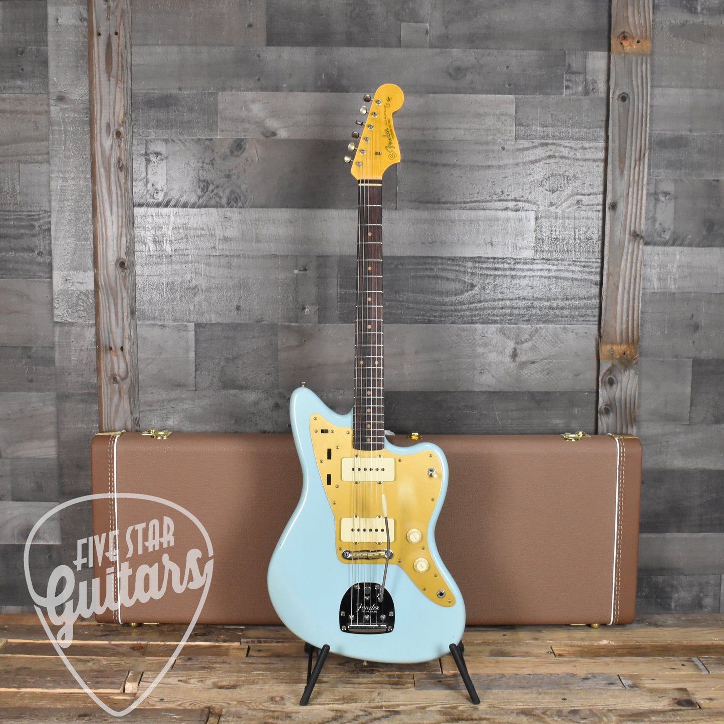 Fender Custom Shop Limited Edition '59 Jazzmaster Journeyman Relic - Faded Aged Daphne Blue with Hard Shell Case