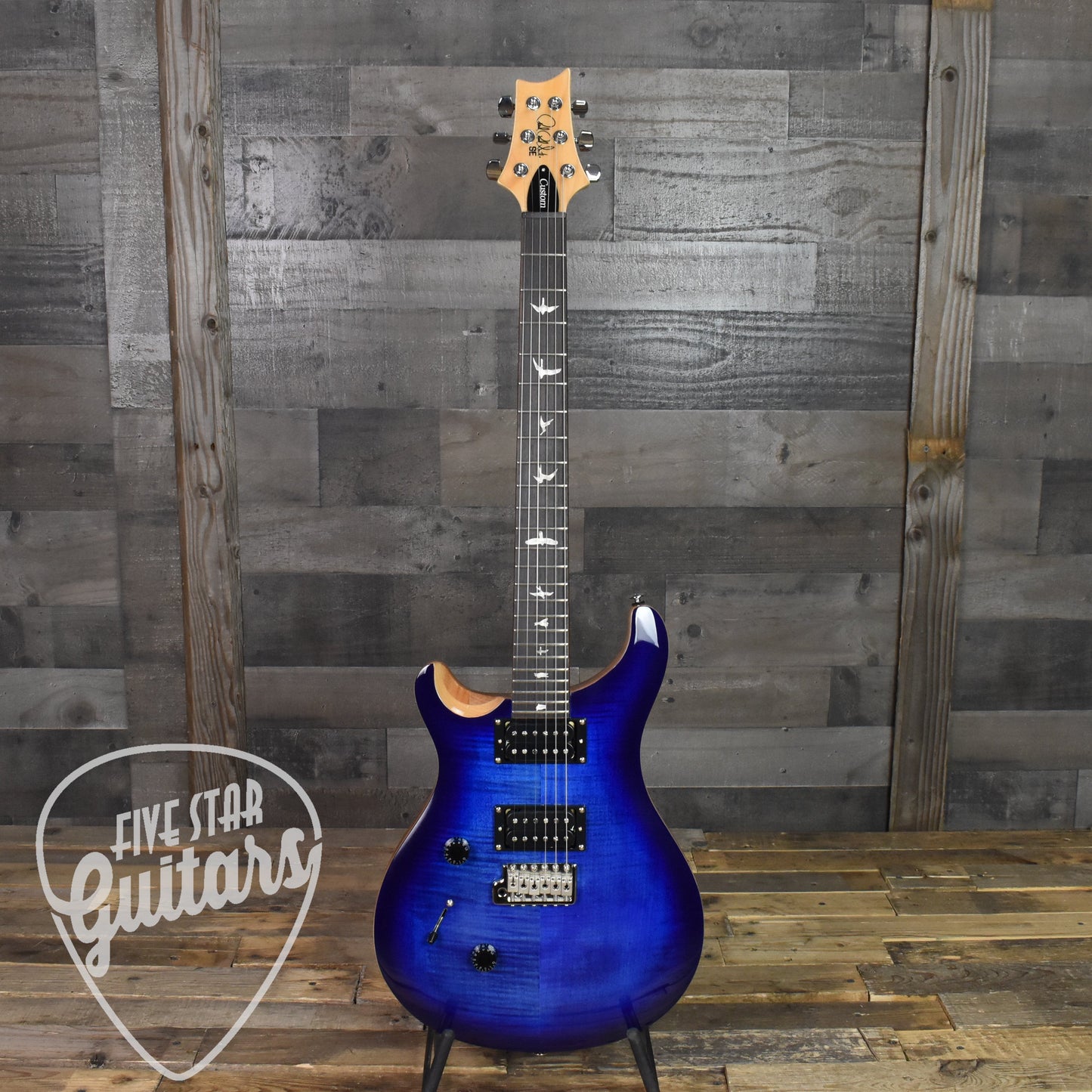 Paul Reed Smith SE Custom 24 Lefty - Faded Blue Burst with Gig Bag SN:1375