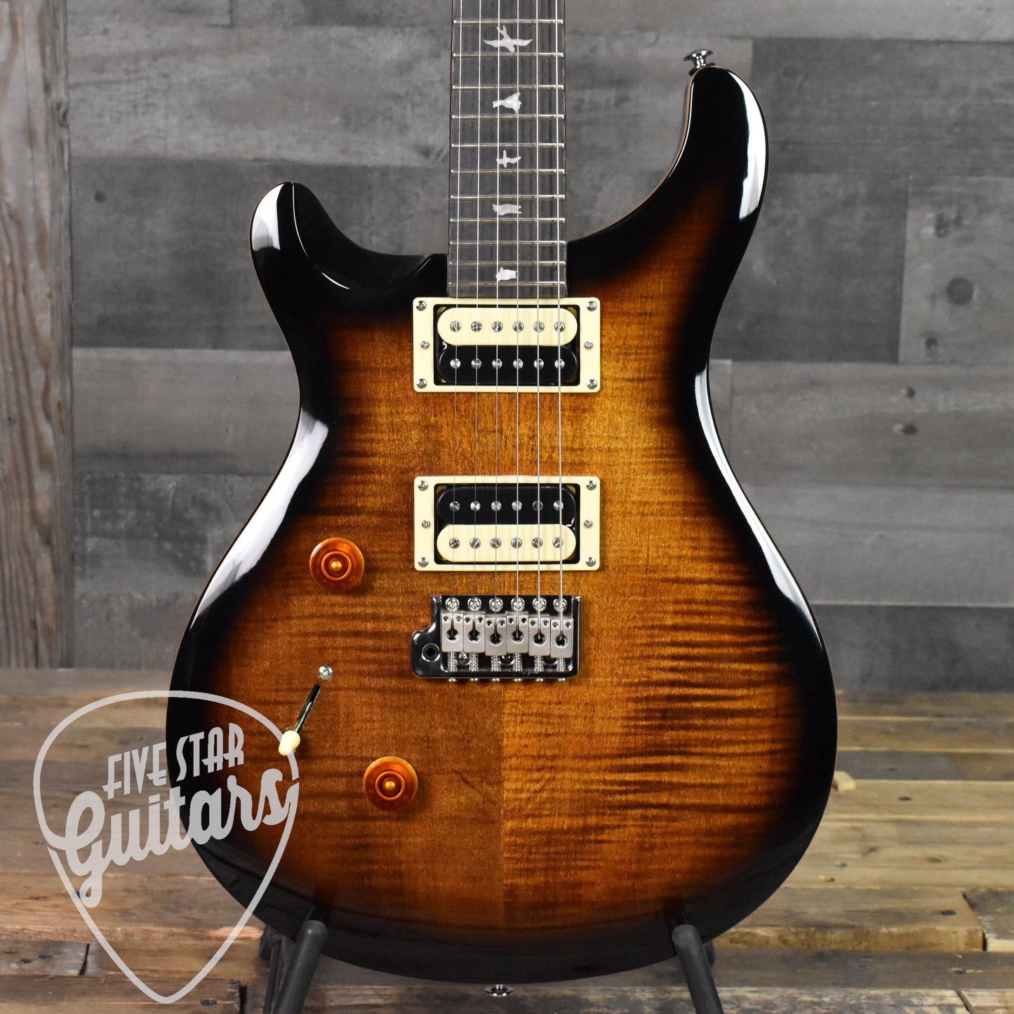 Paul Reed Smith SE Custom 24 Lefty - Black Gold with Gig Bag SN: 6169  - AUTOGRAPHED BY PAUL REED SMITH