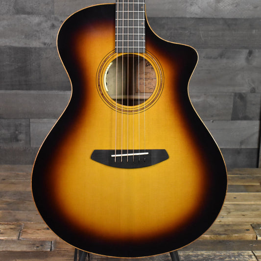 Breedlove Concert CE Port Orford Cedar/Myrtlewood - Tiger's Eye Burst - Five Star Guitars 25th Anniversary LTD with Hard Shell Case