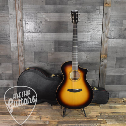 Breedlove Concert CE Port Orford Cedar/Myrtlewood - Tiger's Eye Burst - Five Star Guitars 25th Anniversary LTD with Hard Shell Case