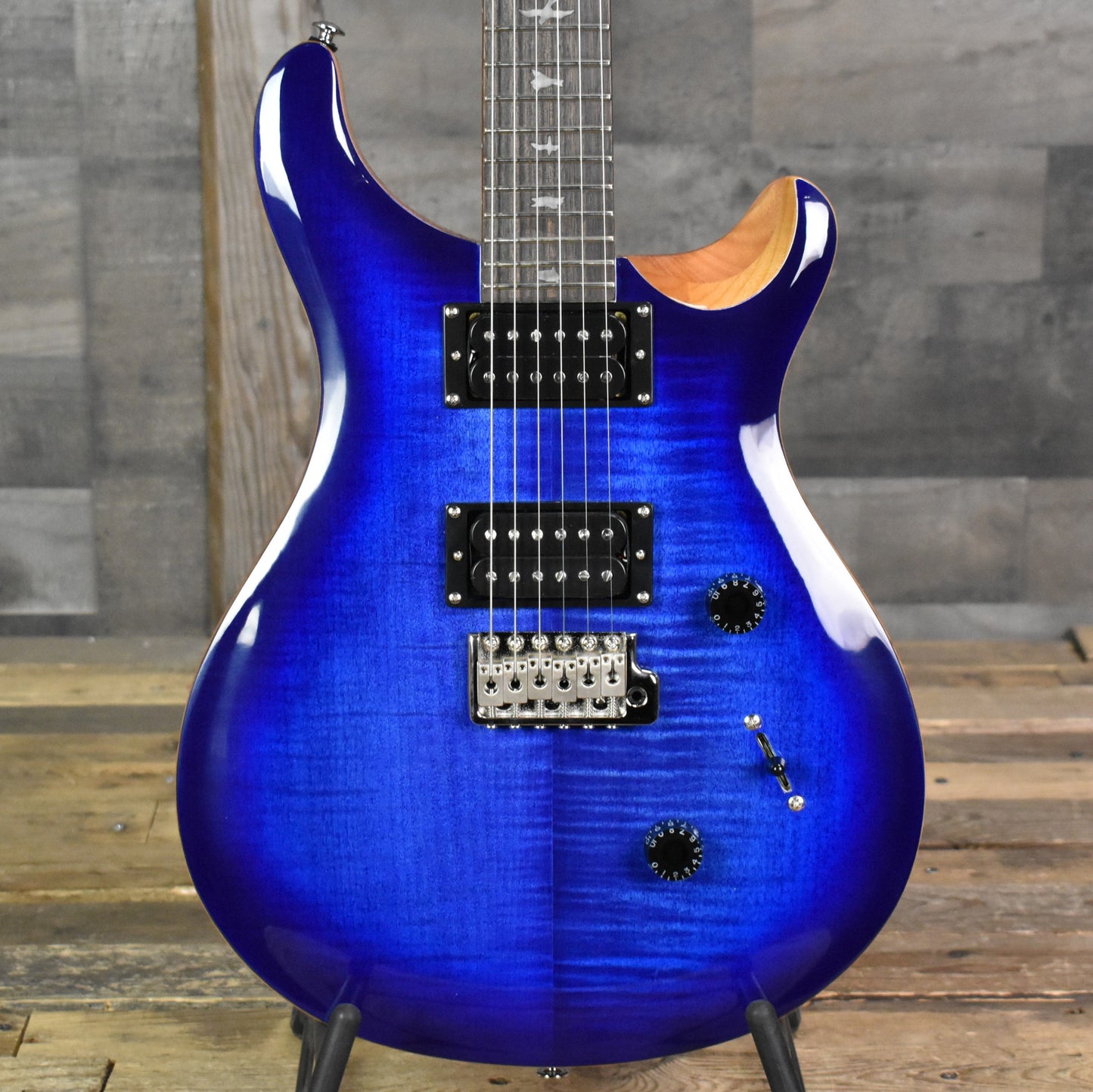 Paul Reed Smith SE Custom 24 - Faded Blue Burst with Gig Bag SN:8874 - AUTOGRAPHED BY PAUL REED SMITH