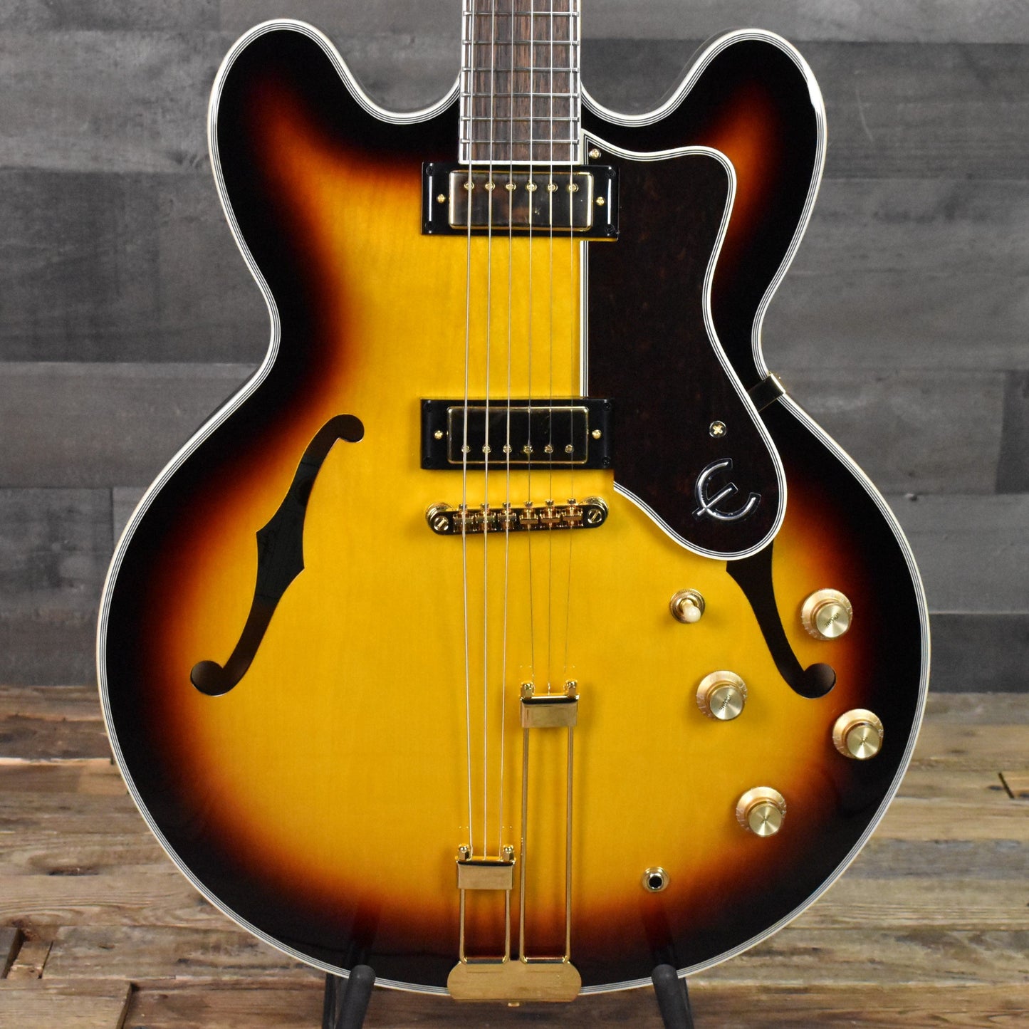 Epiphone Sheraton Frequensator - Vintage Sunburst with Gig Bag