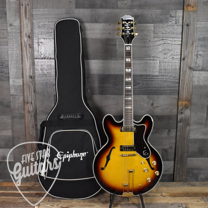 Epiphone Sheraton Frequensator - Vintage Sunburst with Gig Bag