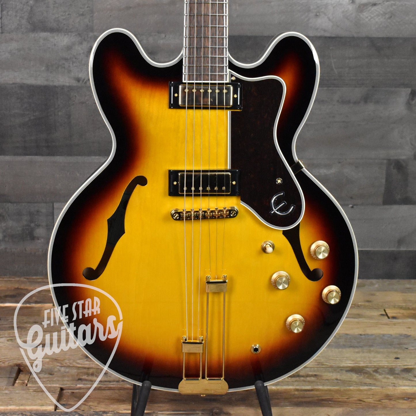 Epiphone Sheraton Frequensator - Vintage Sunburst with Gig Bag