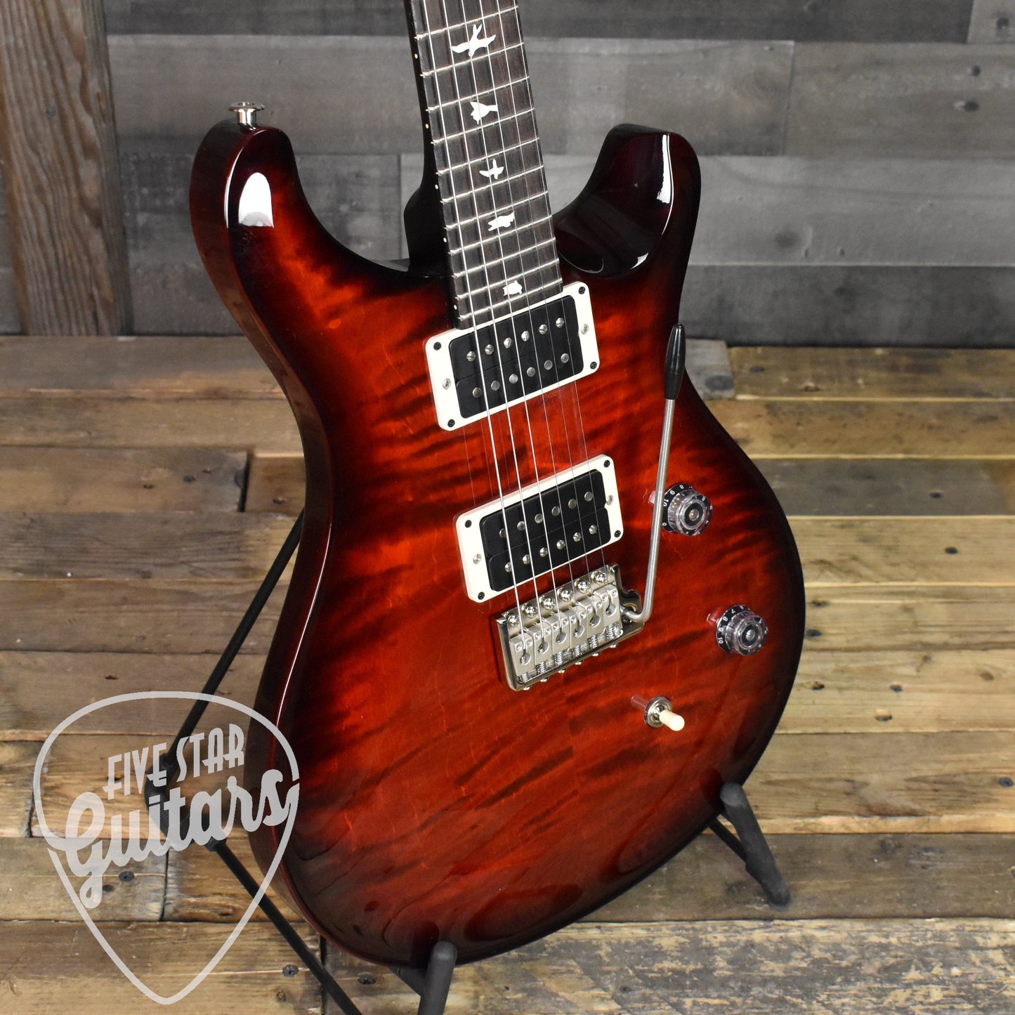 Paul Reed Smith CE24 Custom Color - Fire Red Wrap Burst with Gig Bag