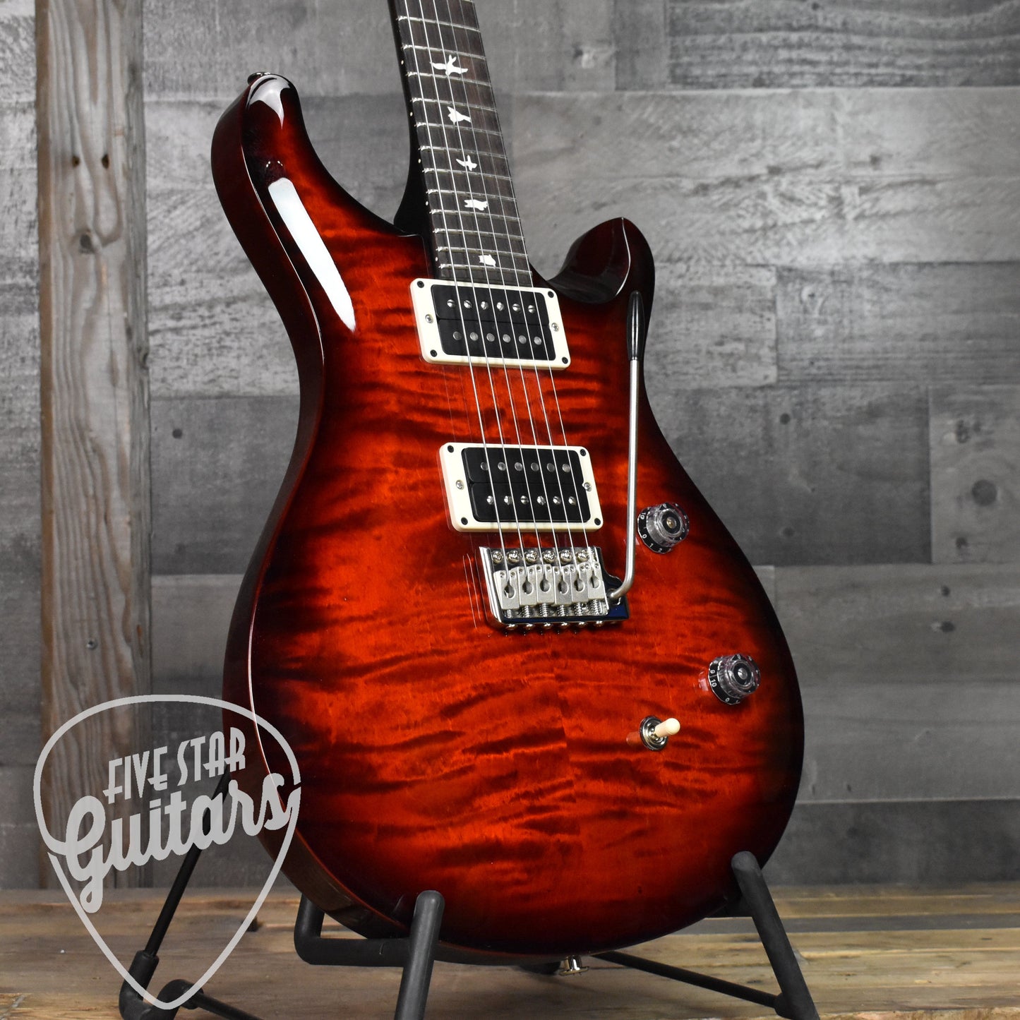 Paul Reed Smith CE24 Custom Color - Fire Red Wrap Burst with Gig Bag