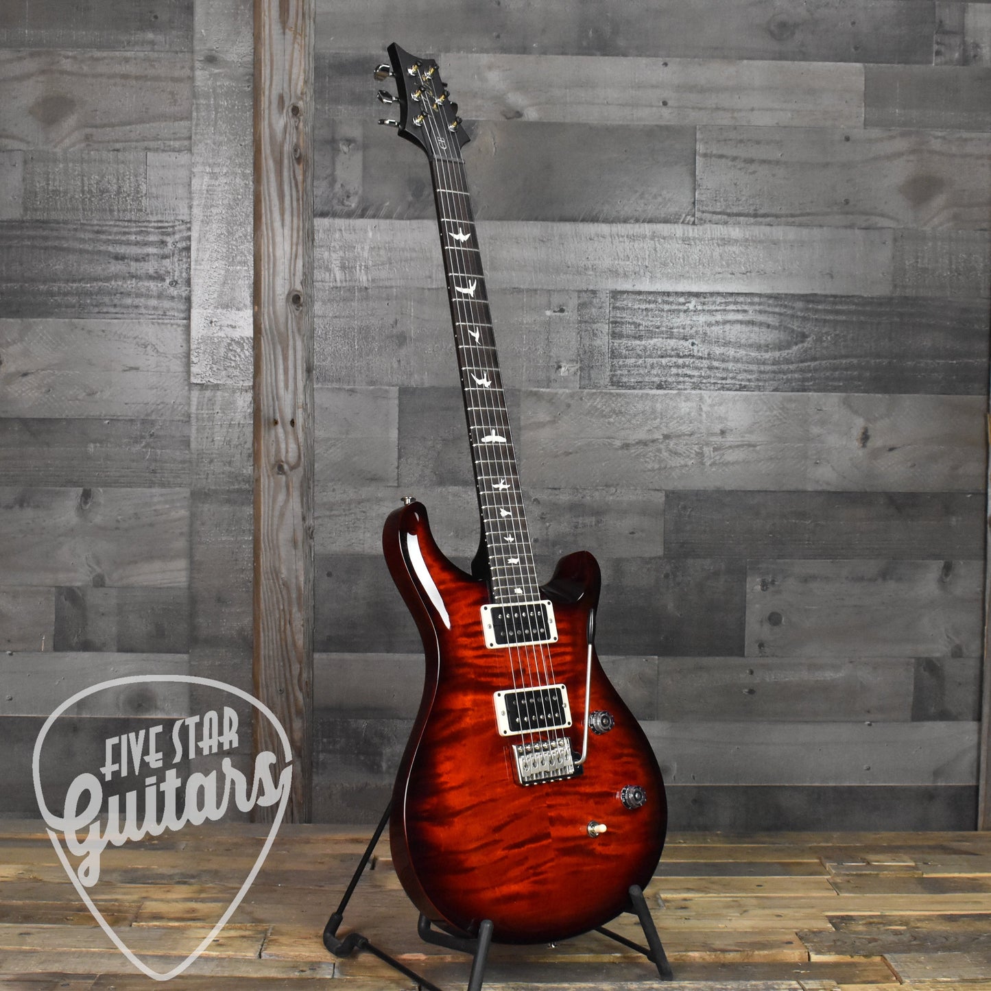 Paul Reed Smith CE24 Custom Color - Fire Red Wrap Burst with Gig Bag