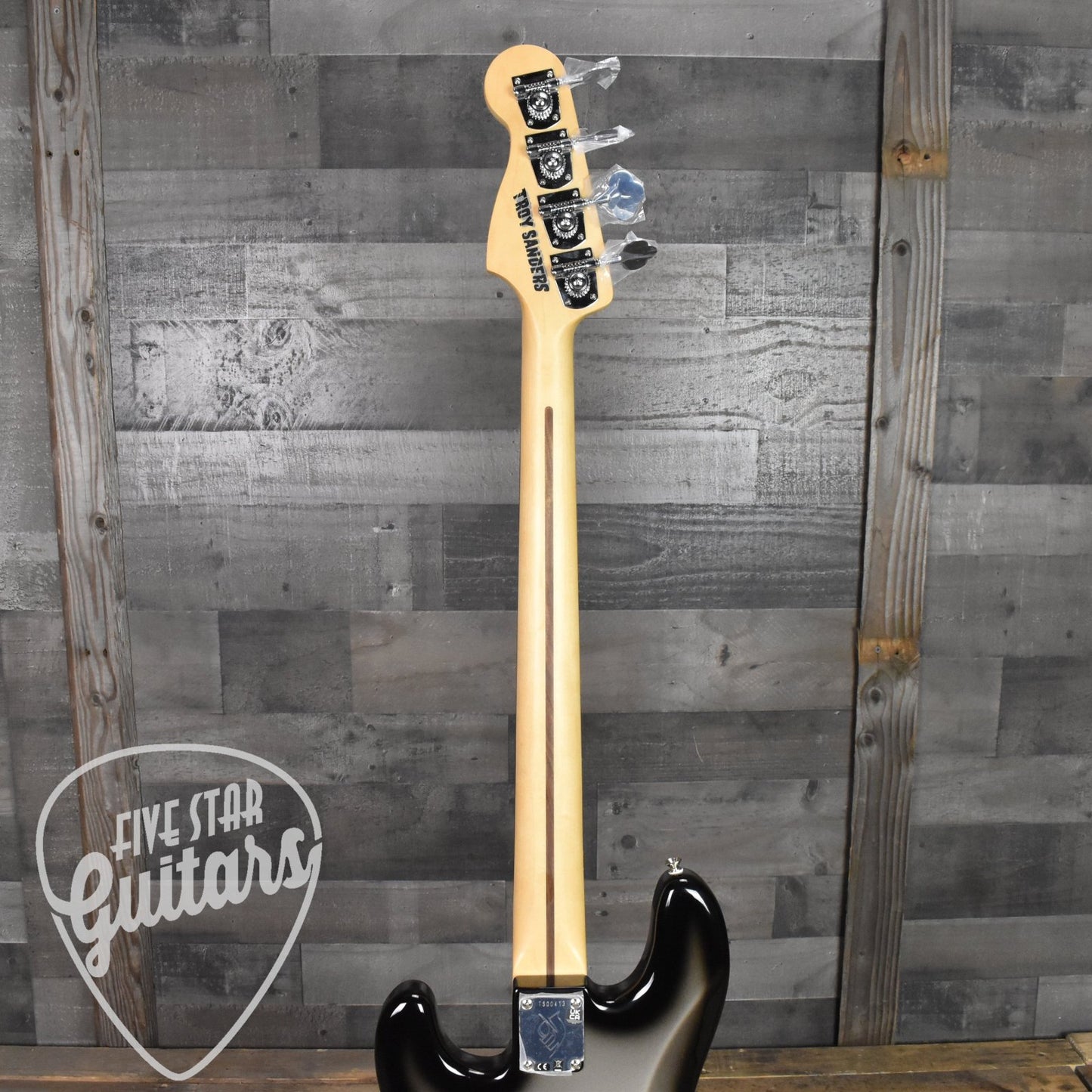 Pre-Owned Fender Troy Sanders Precision Bass Rosewood Fingerboard - Silverburst with Gig Bag