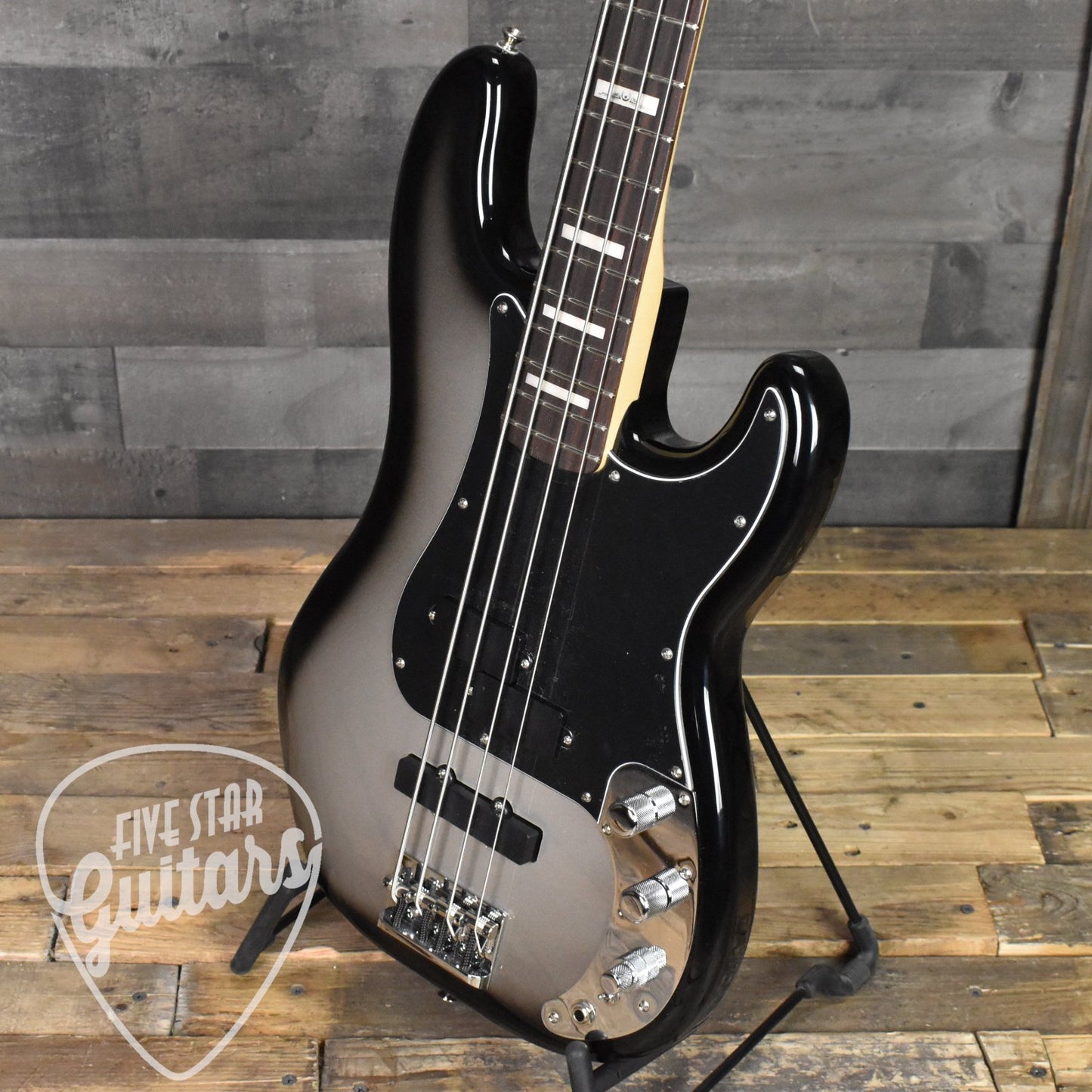 Pre-Owned Fender Troy Sanders Precision Bass Rosewood Fingerboard - Silverburst with Gig Bag