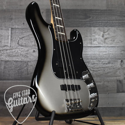 Pre-Owned Fender Troy Sanders Precision Bass Rosewood Fingerboard - Silverburst with Gig Bag