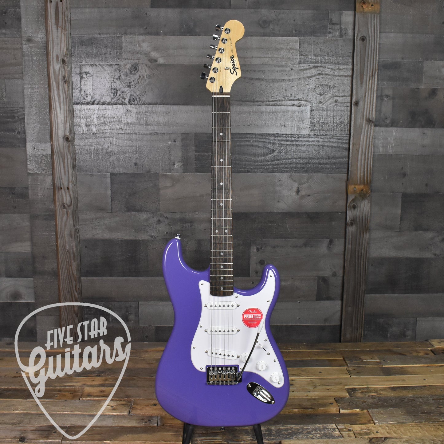 Squier Sonic Stratocaster Laurel Fingerboard White Pickguard - Ultraviolet