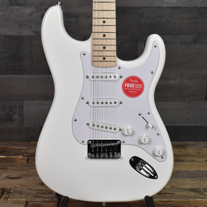 Squier Sonic Stratocaster Hard Tail Maple Fingerboard White Pickguard - Arctic White