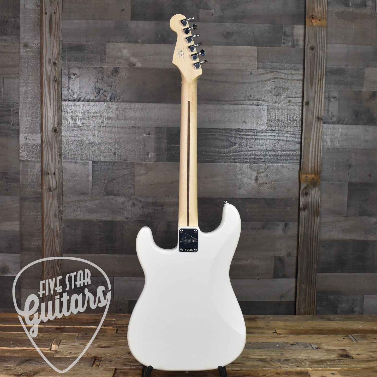 Squier Sonic Stratocaster Hard Tail Maple Fingerboard White Pickguard - Arctic White