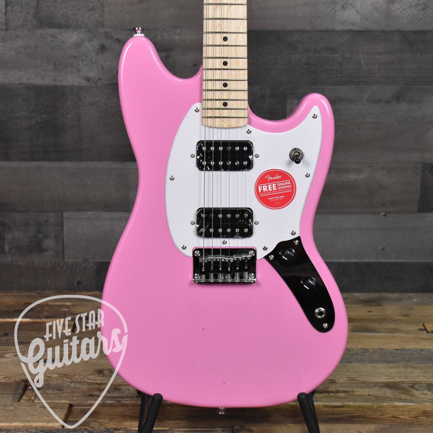 Squier Sonic Mustang HH - Flash Pink