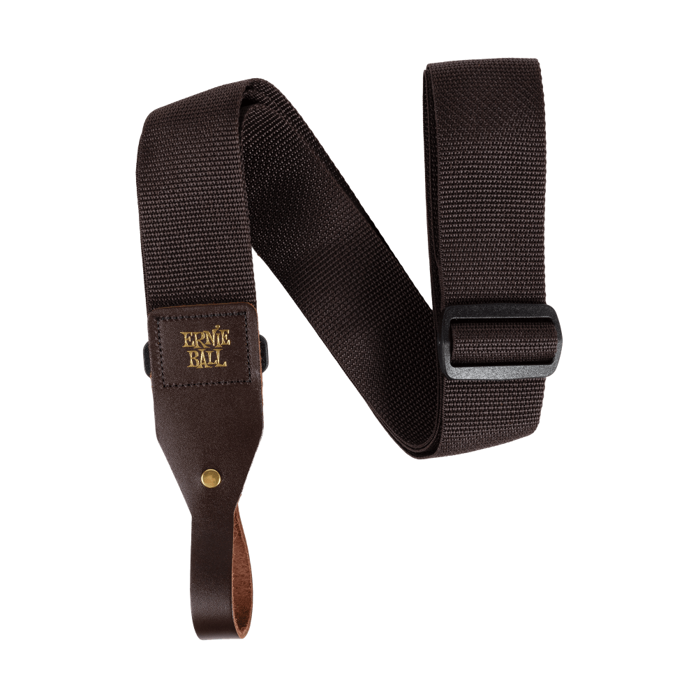 Ernie Ball Polypro Acoustic Guitar Strap Brown