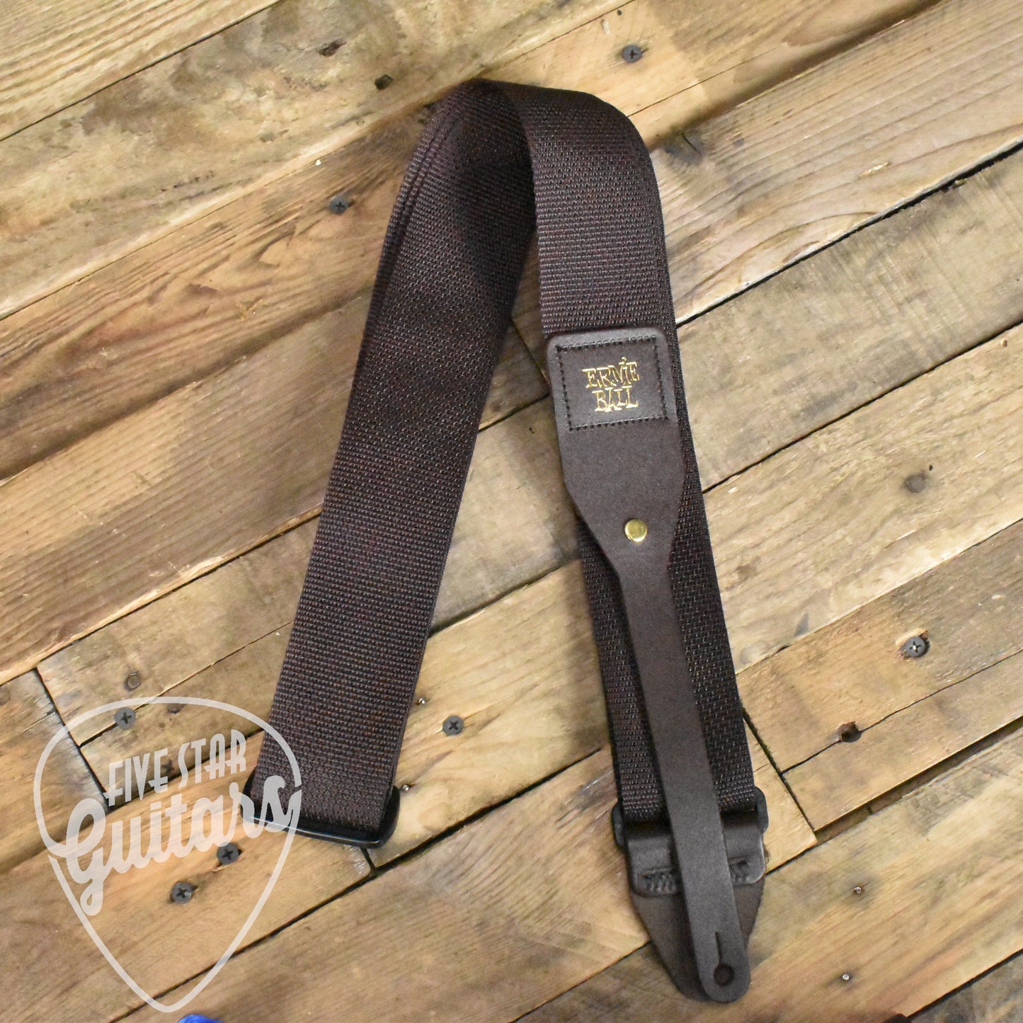 Ernie Ball Polypro Acoustic Guitar Strap Brown