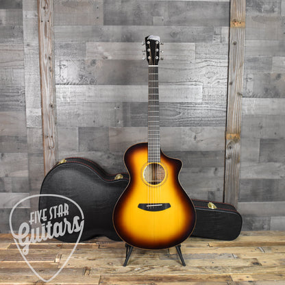 Breedlove Concert CE Port Orford Cedar/Myrtlewood - Tiger's Eye Burst - Five Star Guitars 25th Anniversary LTD with Hard Shell Case SN: 28815