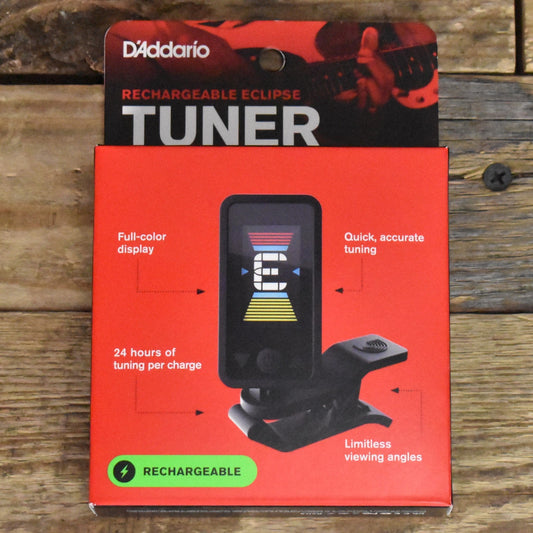 D'Addario Eclipse Rechargeable Clip On Tuner