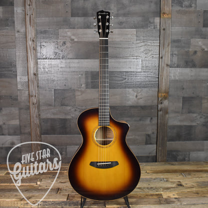 Breedlove Concert CE Port Orford Cedar/Myrtlewood - Tiger's Eye Burst - Five Star Guitars 25th Anniversary LTD with Hard Shell Case SN:8894