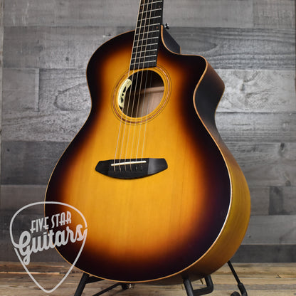 Breedlove Concert CE Port Orford Cedar/Myrtlewood - Tiger's Eye Burst - Five Star Guitars 25th Anniversary LTD with Hard Shell Case SN:8894