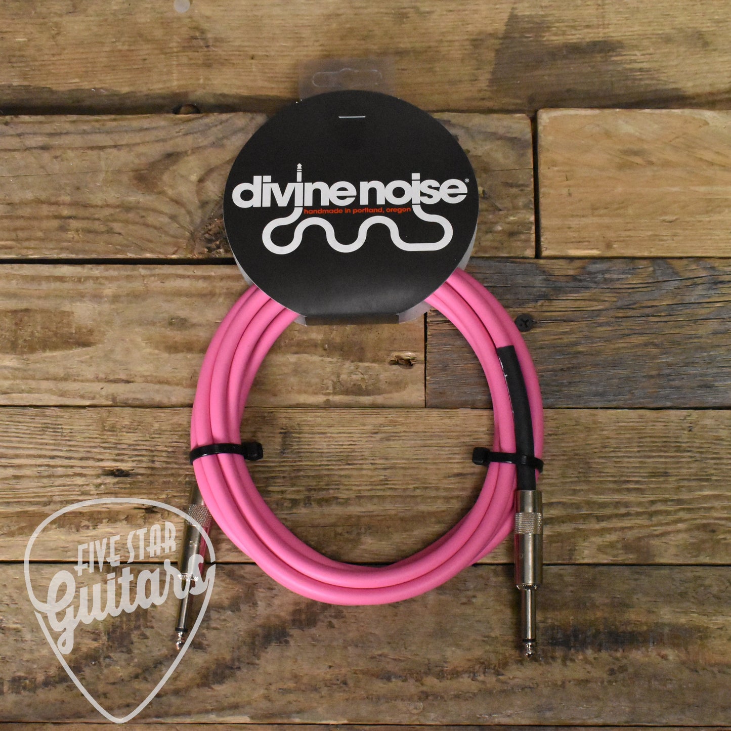 Divine Noise Straight to Straight 10ft Instrument Cable - Pink