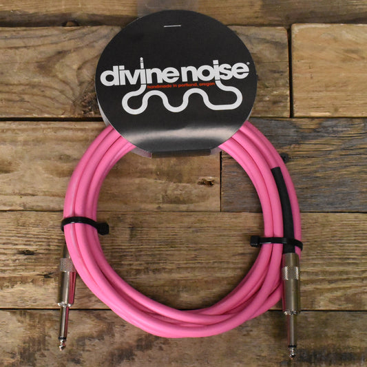 Divine Noise Straight to Straight 15ft Instrument Cable - Pink